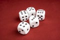 Macro of Dice with shallow depth of field