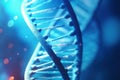macro of DNA helix realistic model genome molecule educative material Royalty Free Stock Photo