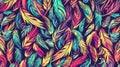 Macro feathers pattern Royalty Free Stock Photo