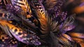 Macro feathers pattern Royalty Free Stock Photo