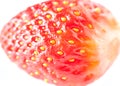 Macro fresh strawberry