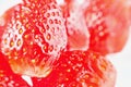 Macro fresh strawberry