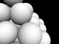 Macro Golf ball pyramid