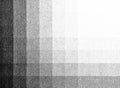 Macro Halftone Corner Gradient Blocks in Black and White Royalty Free Stock Photo