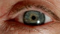 MACRO: Human eye opening, Close shot Royalty Free Stock Photo