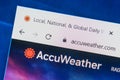 Accuweather.com Web Site. Selective focus. Royalty Free Stock Photo