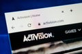 Activision.com Web Site. Selective focus. Royalty Free Stock Photo