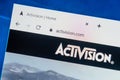 Activision.com Web Site. Selective focus. Royalty Free Stock Photo