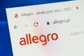 Allegro.pl Web Site. Selective focus. Royalty Free Stock Photo