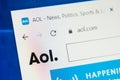 Aol.com Web Site. Selective focus. Royalty Free Stock Photo