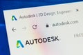 Autodesk.com Web Site. Selective focus. Royalty Free Stock Photo