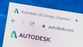 Autodesk.com Web Site. Selective focus. Royalty Free Stock Photo