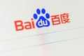 Baidu Web Site. Selective focus.