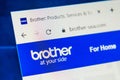 Brother-usa.com Web Site. Selective focus.