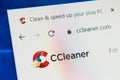 Ccleaner.com Web Site. Selective focus. Royalty Free Stock Photo