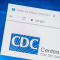 Cdc.gov Web Site. Selective focus. Royalty Free Stock Photo