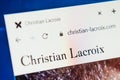 Christian Lacroix Web Site. Selective focus. Royalty Free Stock Photo