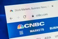 Cnbc.com Web Site. Selective focus.