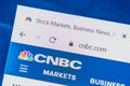 Cnbc.com Web Site. Selective focus. Royalty Free Stock Photo