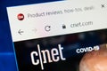 Cnet.com Web Site. Selective focus. Royalty Free Stock Photo