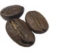 Image of coffee-bean on the white background isolated Royalty Free Stock Photo