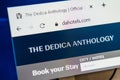 Dedica anthology hotels Web Site. Selective focus. Royalty Free Stock Photo