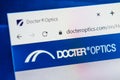 Docter optics Web Site. Selective focus. Royalty Free Stock Photo