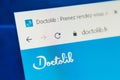 Doctolib.fr Web Site. Selective focus. Royalty Free Stock Photo