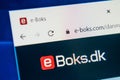 E-boks.com Web Site. Selective focus. Royalty Free Stock Photo