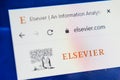 Elsevier.com Web Site. Selective focus.