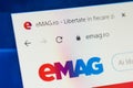 Emag.ro Web Site. Selective focus.