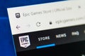 Epicgames.com Web Site. Selective focus. Royalty Free Stock Photo