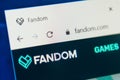 Fandom.com Web Site. Selective focus. Royalty Free Stock Photo