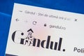 Gandul.ro Web Site. Selective focus. Royalty Free Stock Photo