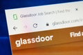 Glassdoor.com Web Site. Selective focus. Royalty Free Stock Photo