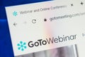 Gotomeeting.com Web Site. Selective focus. Royalty Free Stock Photo