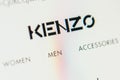 Kenzo Web Site. Selective focus. Royalty Free Stock Photo