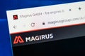 Magirus Web Site. Selective focus. Royalty Free Stock Photo