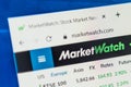 Marketwatch.com Web Site. Selective focus. Royalty Free Stock Photo