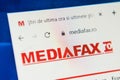 Mediafax.ro Web Site. Selective focus.