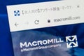 Macromill.com Web Site. Selective focus. Royalty Free Stock Photo