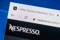 Nespresso.com Web Site. Selective focus.