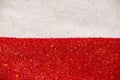 Red Printed Band on Textured Off-White Paper Royalty Free Stock Photo