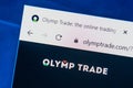 Olymptrade.com Web Site. Selective focus. Royalty Free Stock Photo
