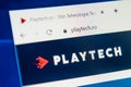 Playtech.ro Web Site. Selective focus. Royalty Free Stock Photo