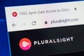 Pluralsight.com Web Site. Selective focus. Royalty Free Stock Photo