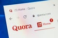 Quora.com Web Site. Selective focus. Royalty Free Stock Photo