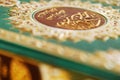 An macro image of the Quran Royalty Free Stock Photo