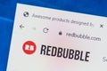 Redbubble.com Web Site. Selective focus. Royalty Free Stock Photo