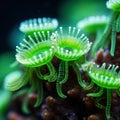 Macro image of soft coral polyps